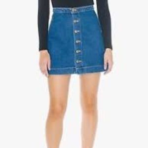 American Apparel Dark Denim Mini Skirt